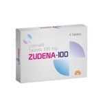 ZUDENA-100の箱正面（Udenafil Tablets 100mg、4 Tablets）