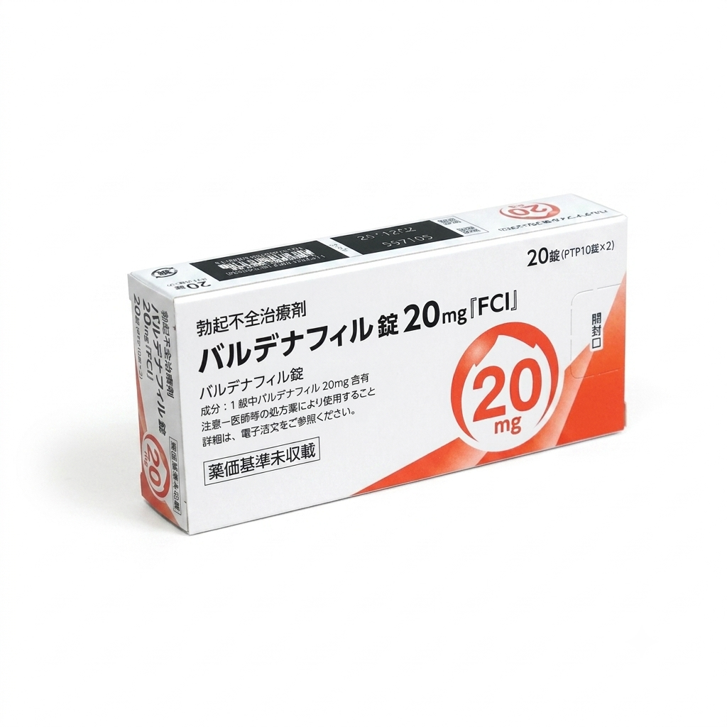 バルデナフィル錠20mg